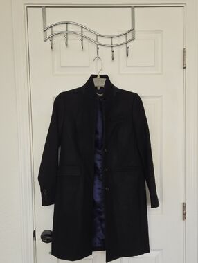 J. Crew Black Women's Wool Coat